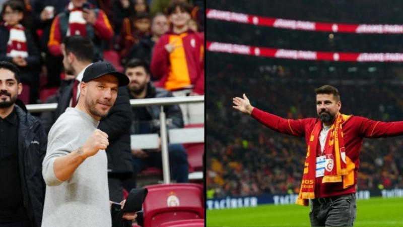 Milan Baros ile Lucas Podolski, RAMS Park’ta