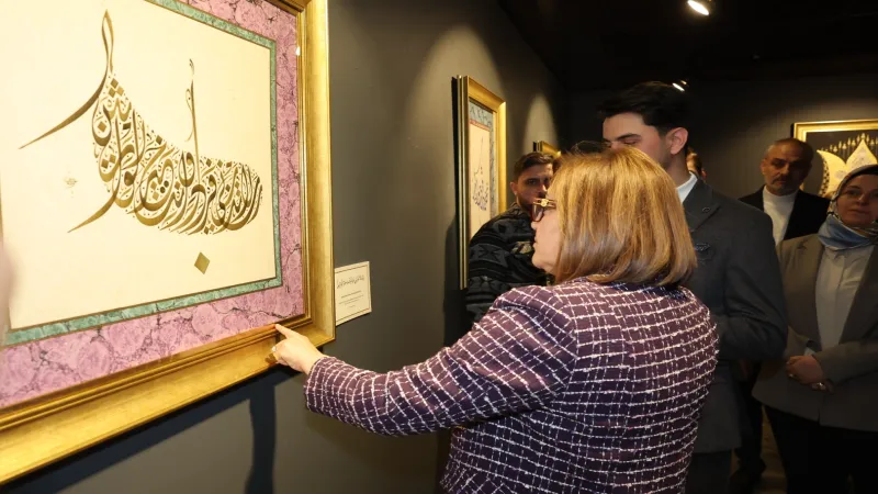Gaziantep'te “Kalemden Kalbe” Hüsn-i Hat sergisi açıldı 