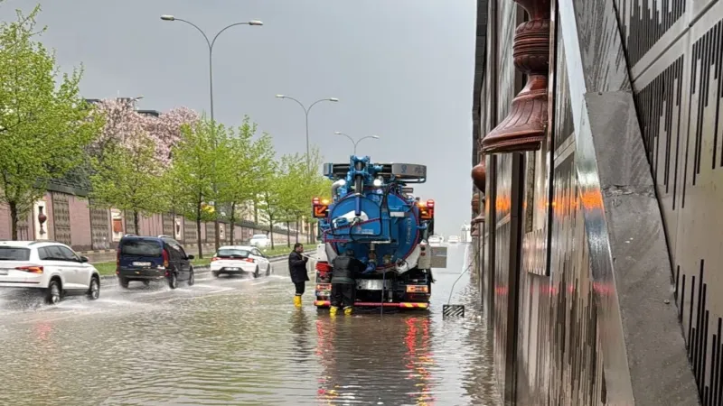 Gaziantep’te Alleben Deresi taştı!