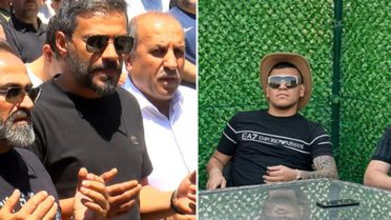 Daltonlar'ın hedefindeki Engin Polat cenazede çelik yelek giydi